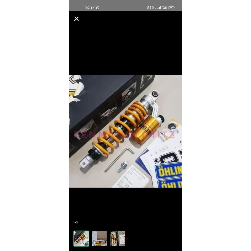 Shock Shockbreaker OHLINS HO831 Tabung Atas 333mm Honda Vario 150 - 2018