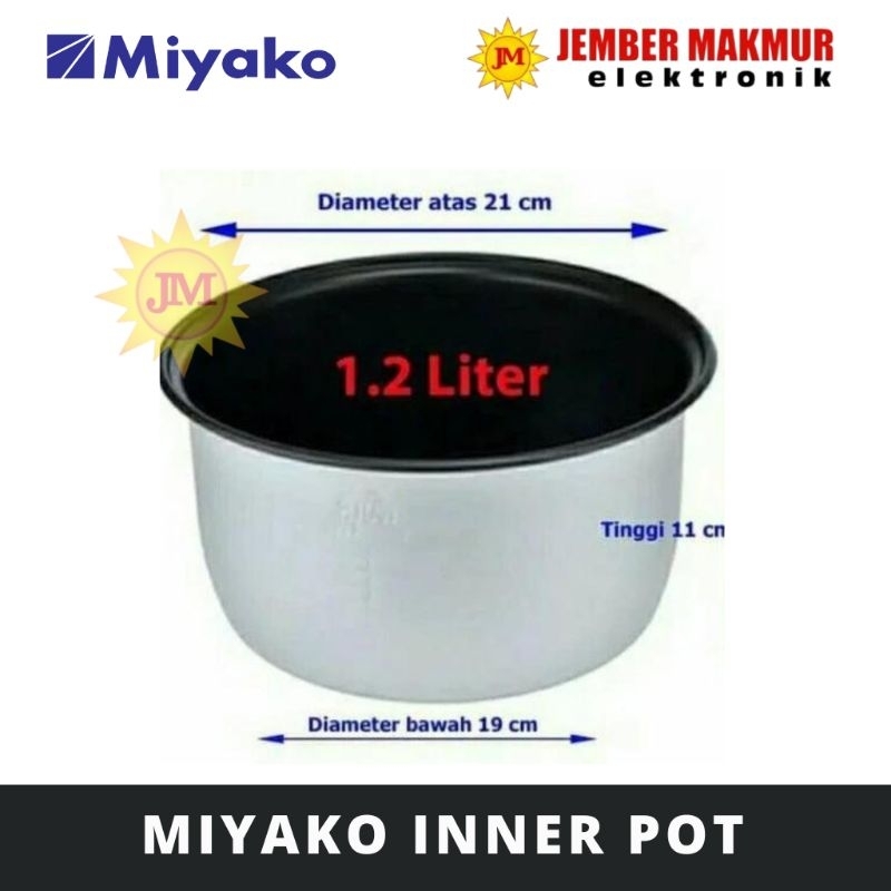 INNERPOT MIYAKO 1,2 LITER 100% ORI