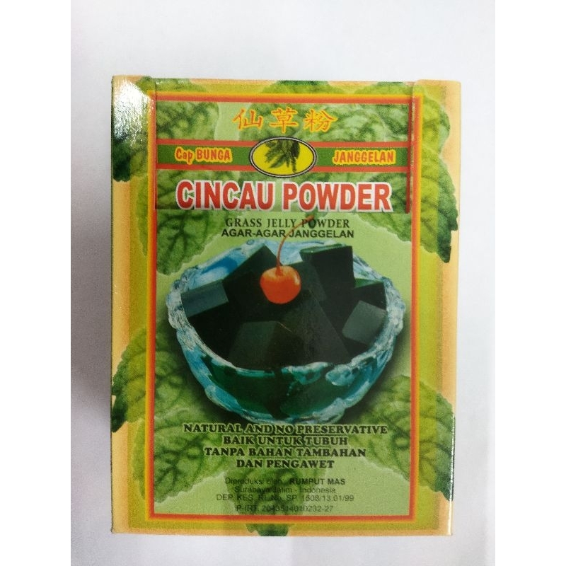CINCAU Powder Cap Bunga Janggelan isi 12 sachet