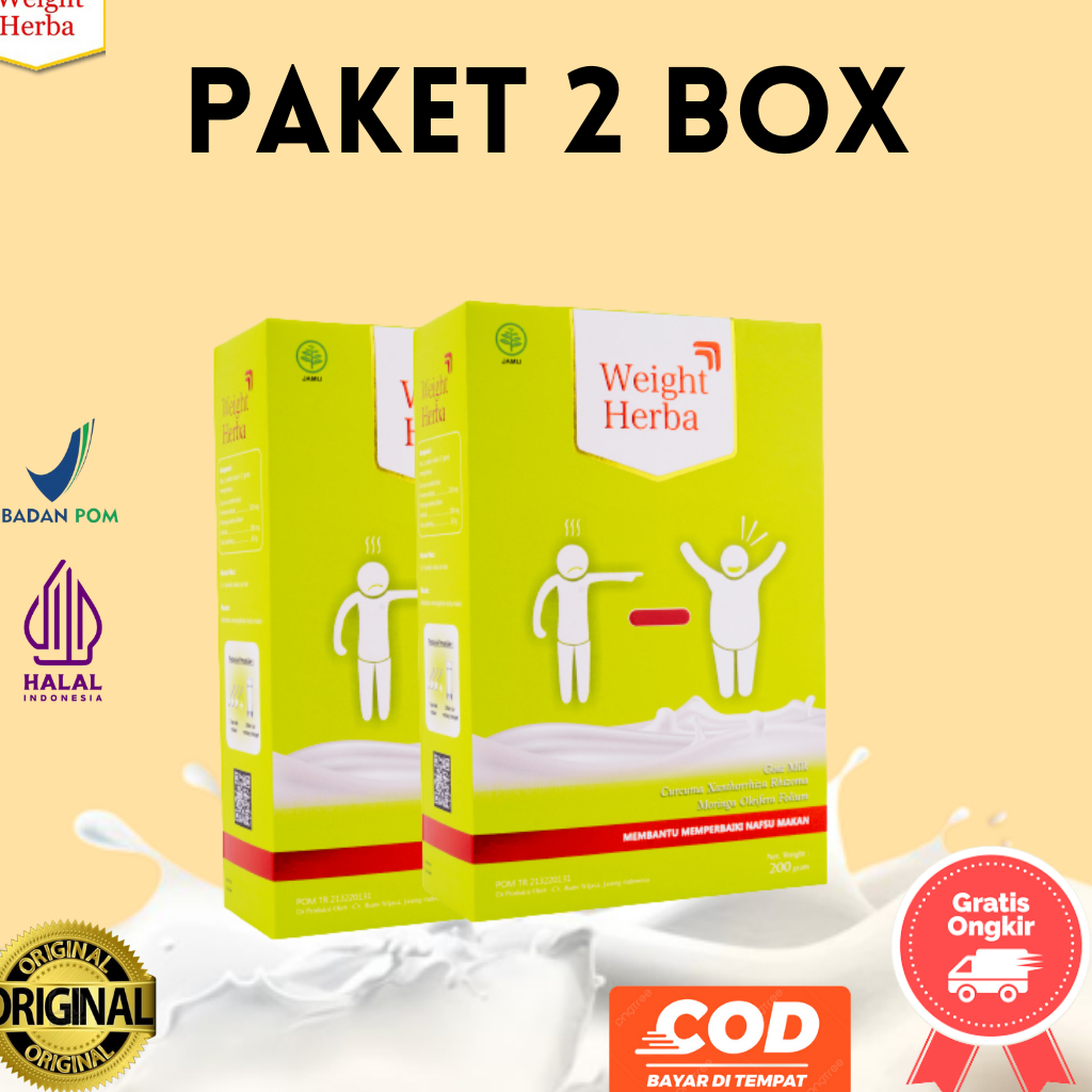 

Susu Kambing Etawa Weight Herba Paket 2 Box Segar Menambah Berat Badan Secara Alami Memperbaiki Sistem Pencernaan Berat Bersih 200 gram