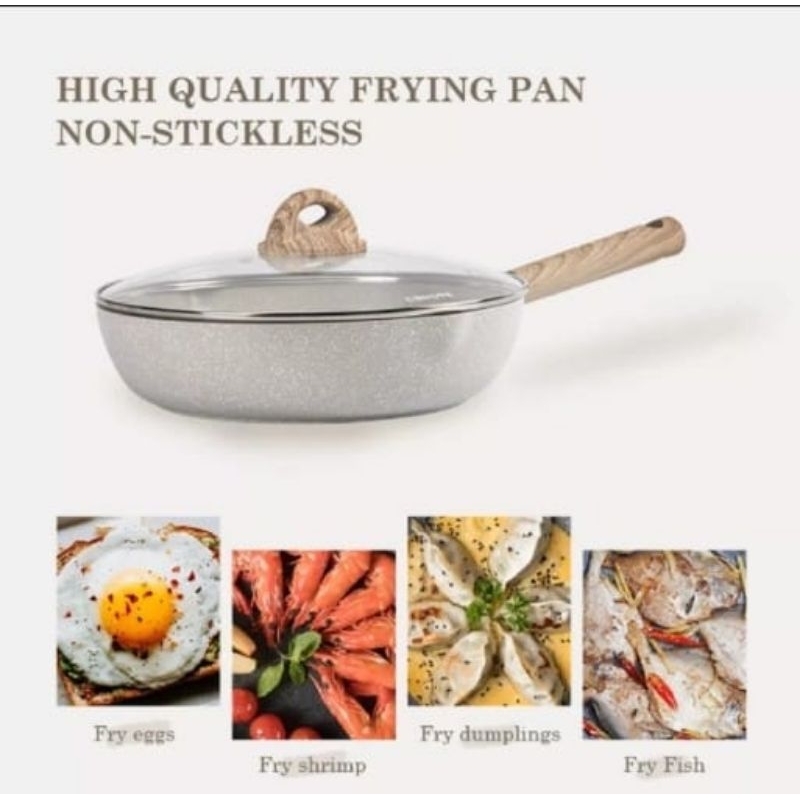 Carote Fry Pan Cosy Collection 20 24 28 cm plus tutup