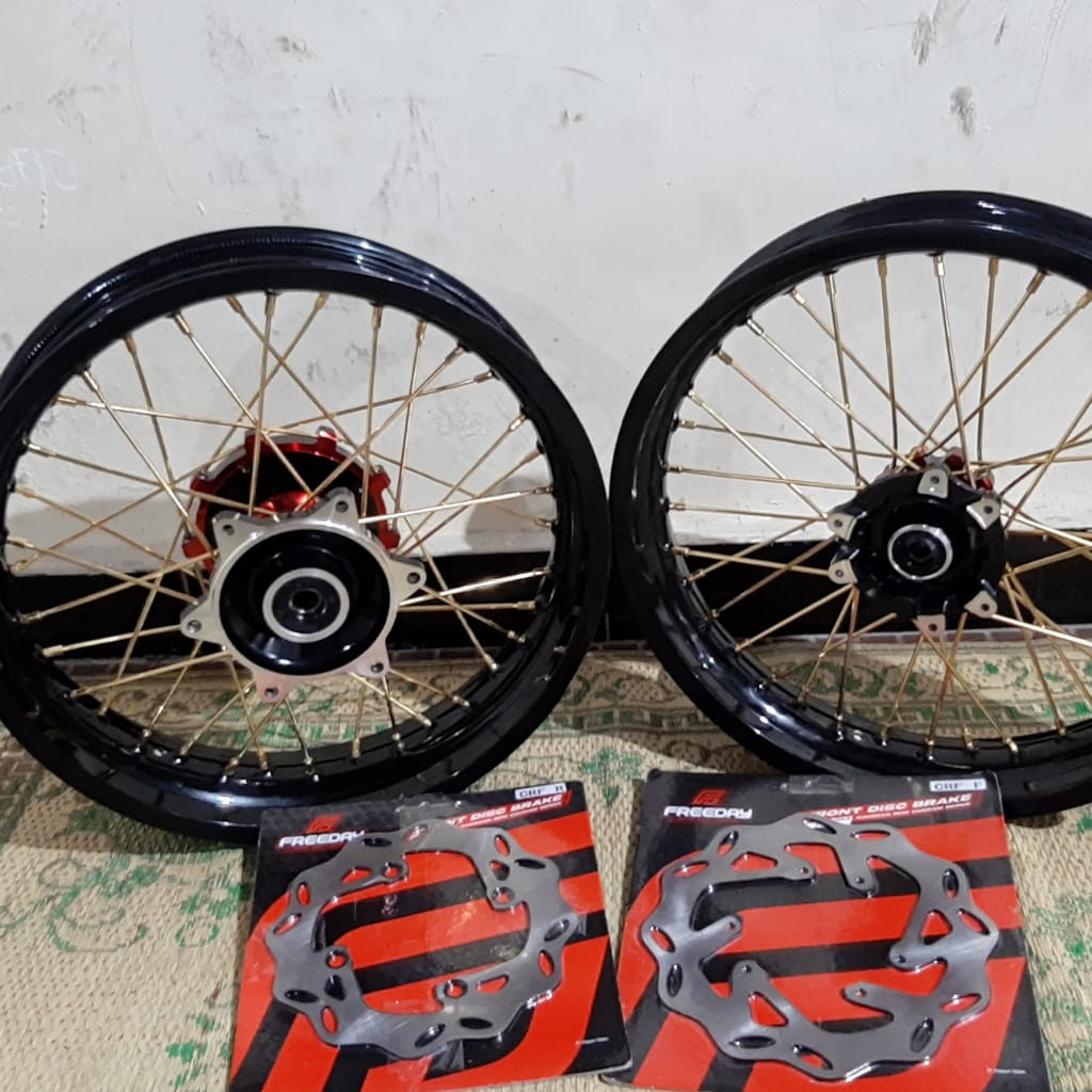 Velk Honda CRF Supermoto tanpa ban ring 17 Velg Jari jari CRF 150 Ring 17 Model Supermoto