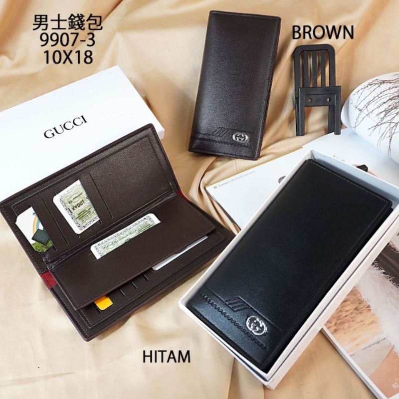 Dompet  lipat kulit  Import free Box