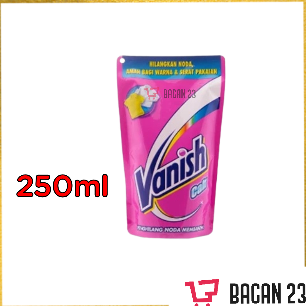 Vanish Cair Pink( 250 ml - 150 ml) / Penghilang Noda Pakaian/ Bacan 23