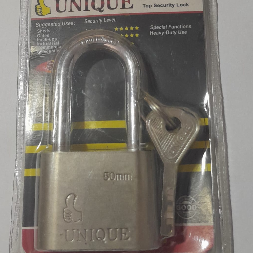 Gembok Unique 30mm/40mm/50mm/70mm/60mm panjang