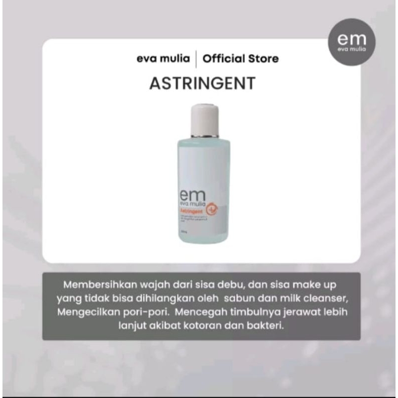 Astringent / Toner/ Pembersih Eva Mulia Ukuran Kecil