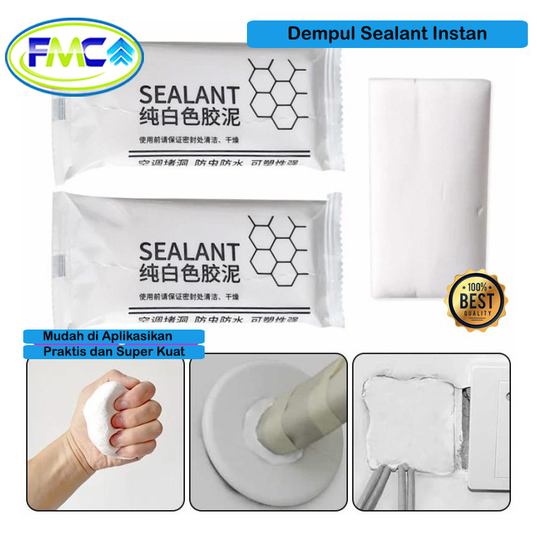 Dempul Sealent Instan Penutup Lubang Pipa AC Retak Tembok Dinding Praktis Sealen Instant Serbaguna