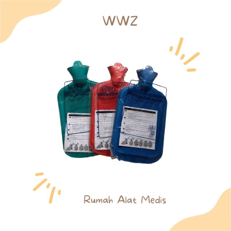 Kompres air panas / WWZ panas/Karet kompres panas Buli buli panas