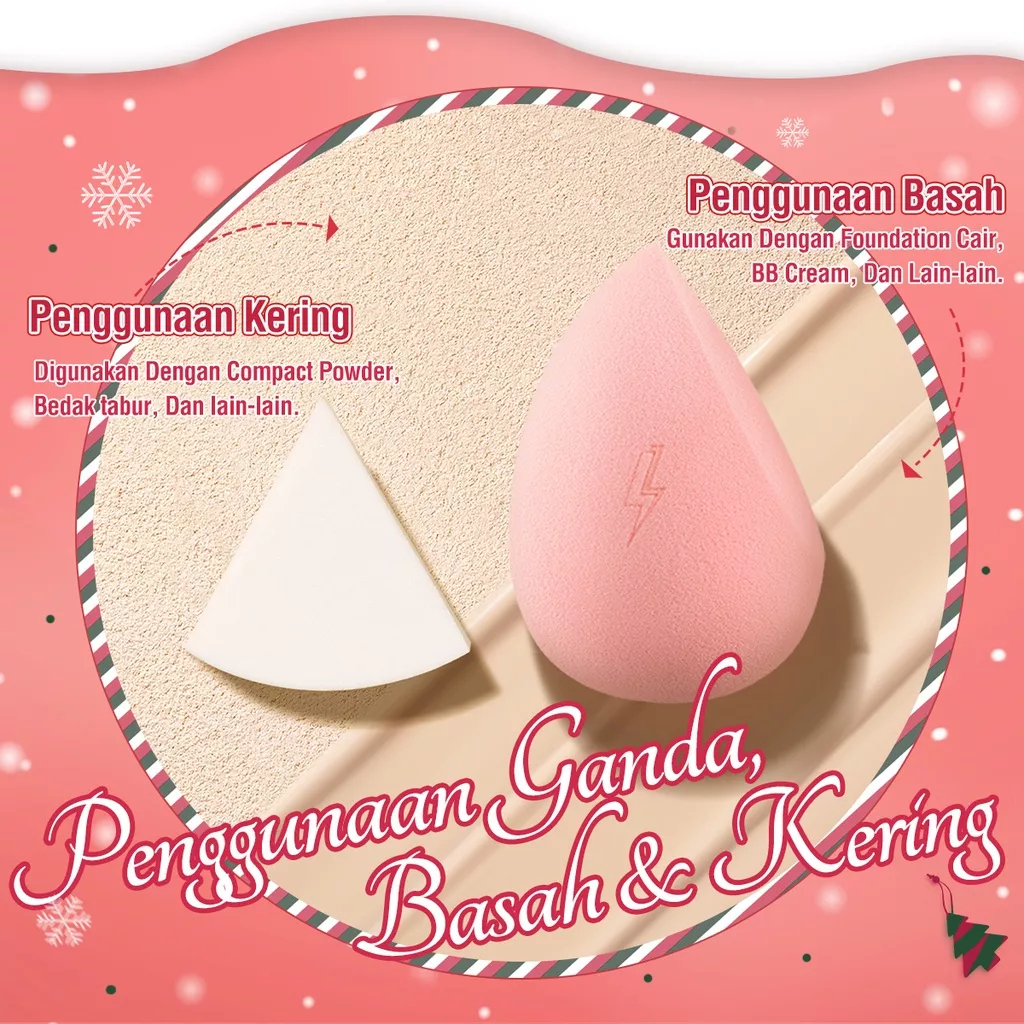 ❤ MEMEY ❤ PINKFLASH Oh My Puff Beauty Blender Christmast Edition T01 #02