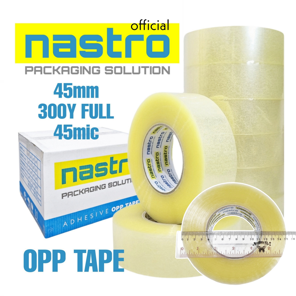 

LAKBAN BENING NASTRO 45mm x 300y FULL x 45micron PER KARTON - OPP TAPE - LAKBAN BENING - LAKBAN CLEAR - LAKBAN TRANSPARAN - LAKBAN MURAH - LAKBAN NASTRO