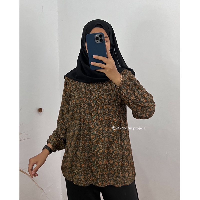 Sekar Blouse/ Blouse Rayon/ Blouse motif bunga