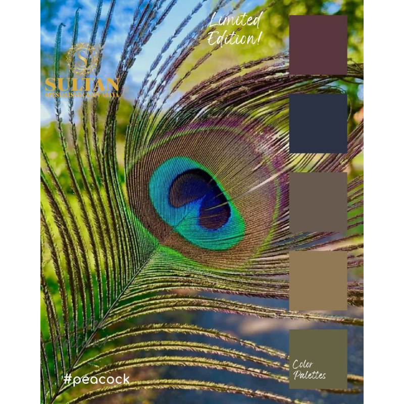 MARZAN / MAZEN ANTI UV UPF 25 LIMITED SERIES PEACOCK