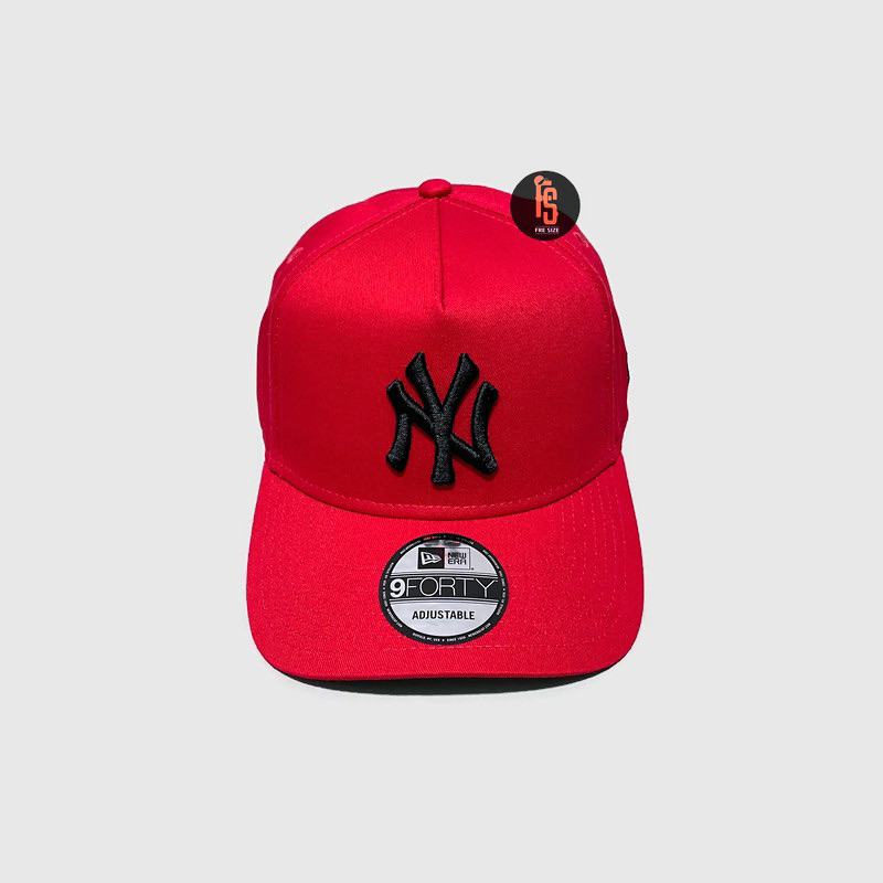 TOPI NEW ERA ORIGINAL A FRAME NEW YORK YANKEES RED BLACK UV GREY