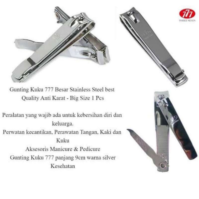 gunting kuku 777 ukuran jumbo stainless steel