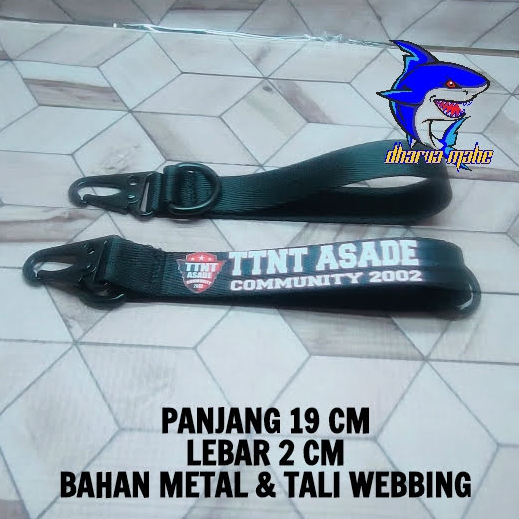 GANTUNGAN KUNCI TTNT ASADE, KEY CHAIN, SNAP HOOK, CARABINER,