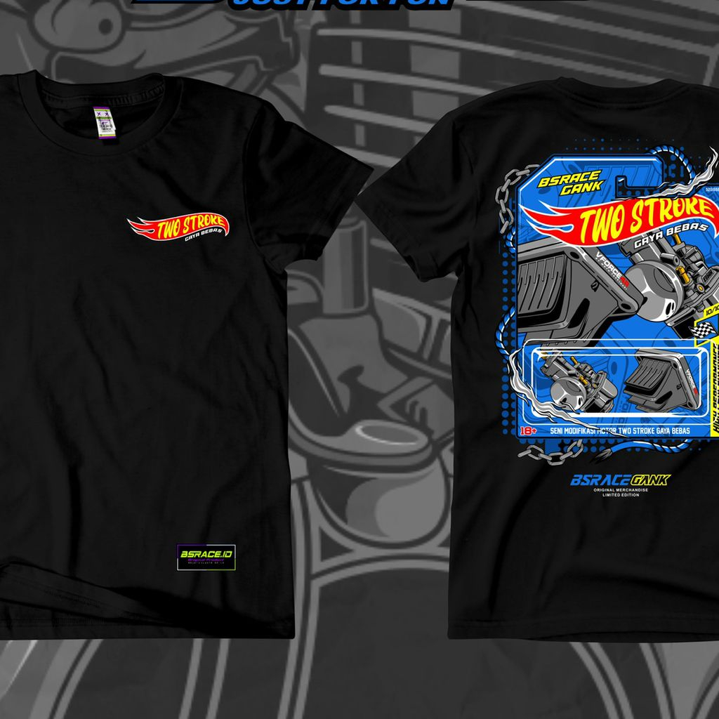 KAOS TWO STROKE BAJU DUA TAK TSHIRT TWO STROKE TSHIRT DUA TAK