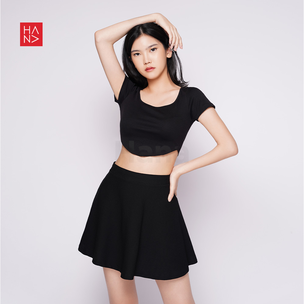 HanaFashion JKT - Audrey Ribbed Crop Top - CT192