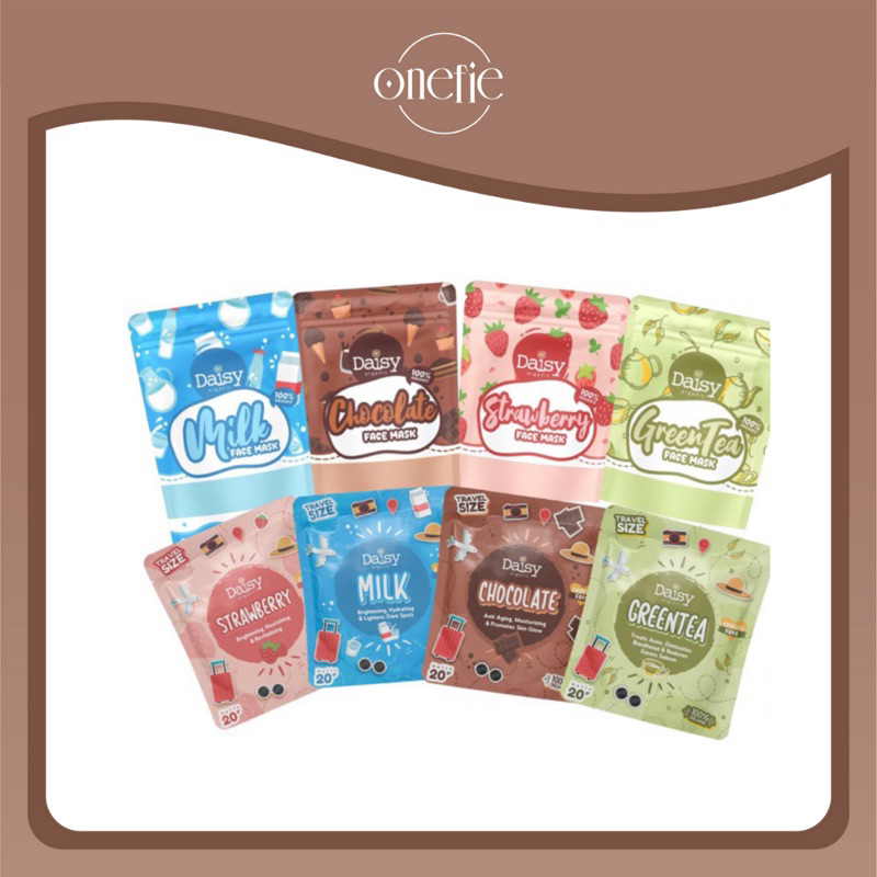 [ READY STOCK ] MASKER ORGANIK BY DAISY ORGANIC MILK | GREENTEA | CHOCOLATE | STRAWBERRY