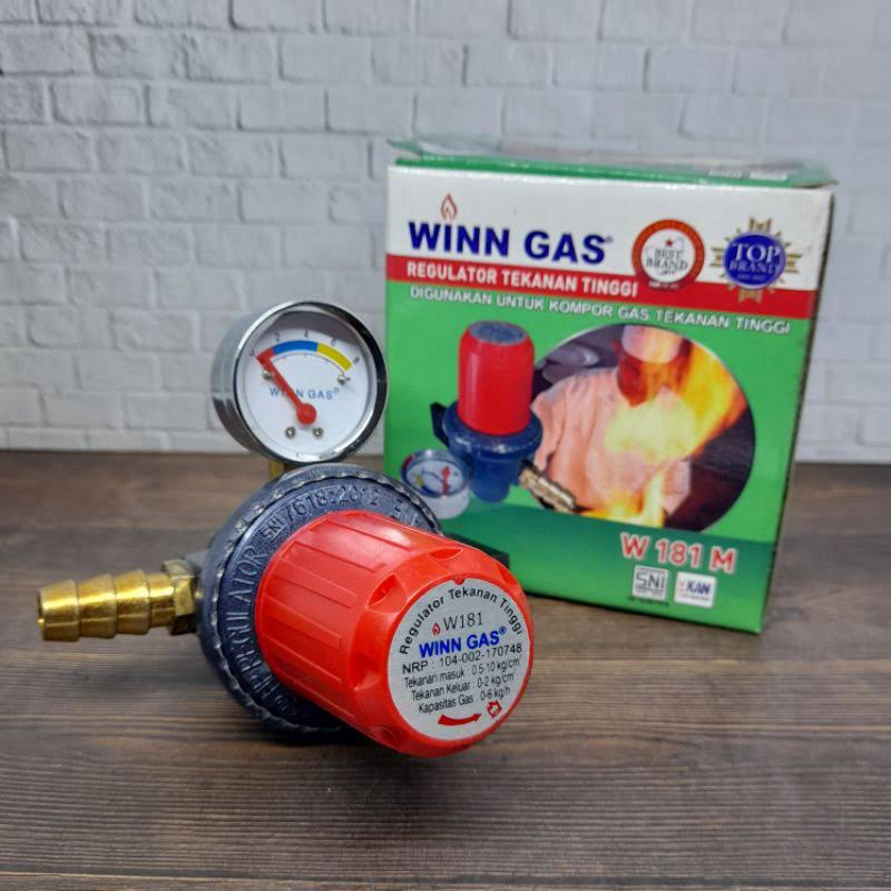 REGULATOR WINN GAS NON METER TEKANAN TINGGI / HIGH PRESS 15cm