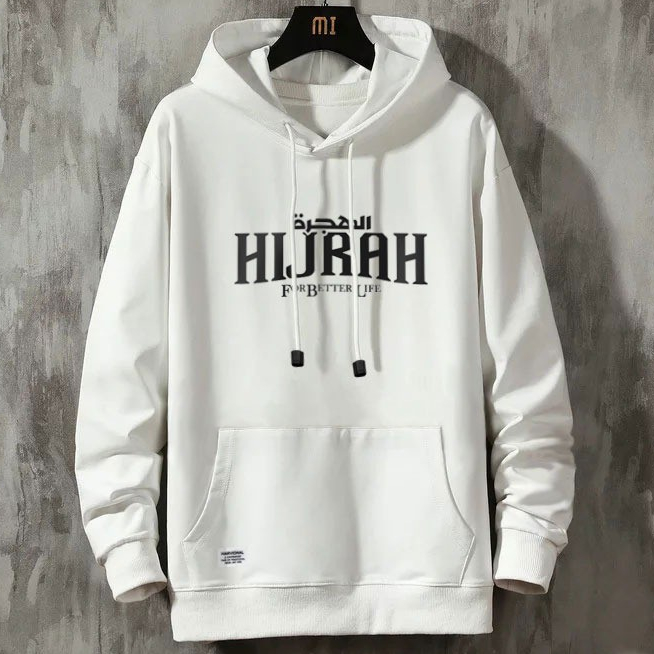 Parisdivarious Sweater Hoodie Jemper Hijrah Bahan Fleece Size S - XXL (Pria &amp; Wanita)