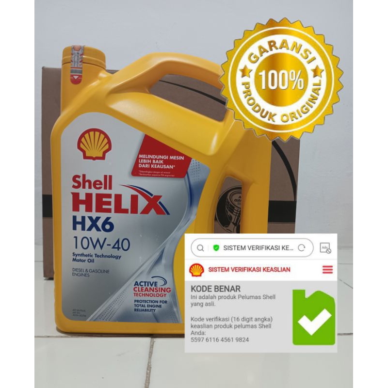 Shell HELIX HX6 10W/40 4L (ORIGINAL)
