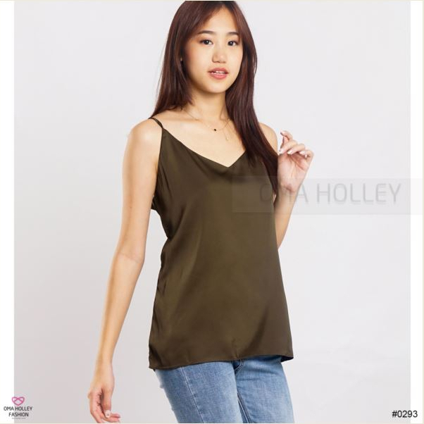 (COD) OH Fashion Tanktop Bella Saten Korea #0293 (S-XL)