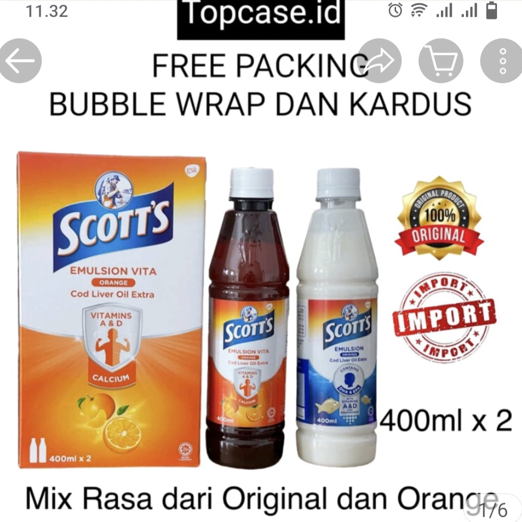 scott's emulsion original free 200 ml