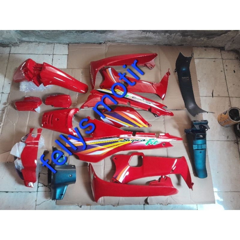 Cover Full Set Body Halus Kasar Honda SUPRA fit old /Supra Fit lama 2004 -2005