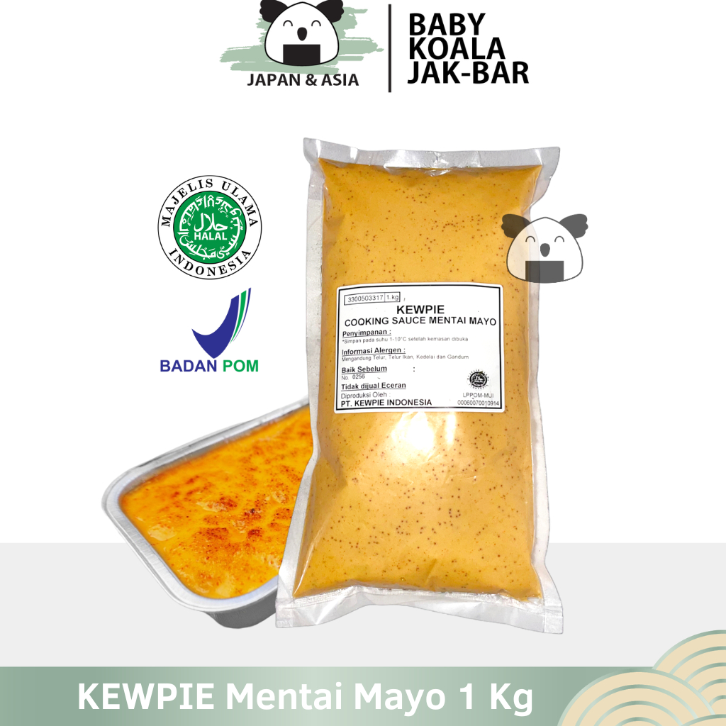 

KEWPIE Sauce Mentai Mayo 1 Kg Halal | Salmon Mentai Mayonnaise.......