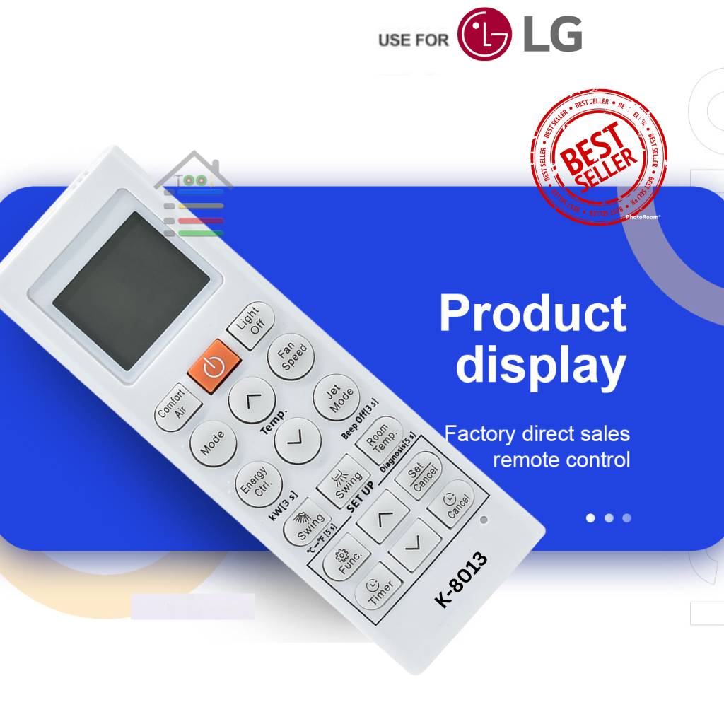 REMOTE REMOT AC LG MULTIFUNGSI SPLIT INVERTER LOW WATT 1/2 - 2 PK 8013 TR WITH HOLDER AC