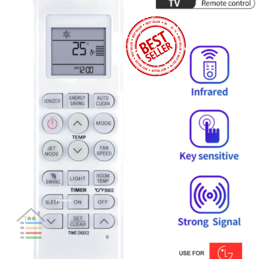 REMOTE AC LG HERCULES DUAL ECO INVERTER MULTIFUNGSI DUS  1/2 - 2 PK 8007TR
