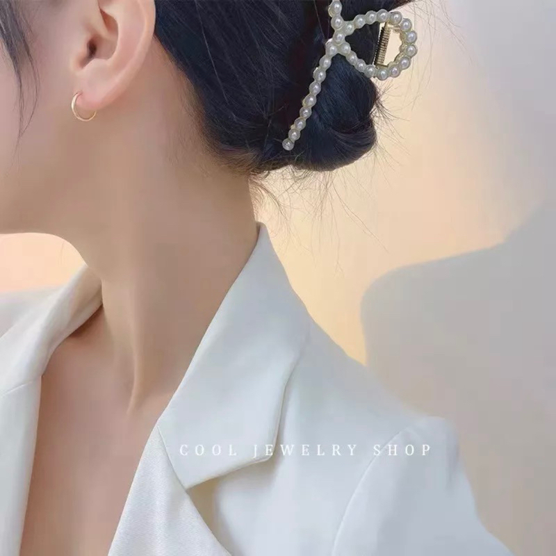 3 SETS EARINGS / anting 3 pasang / anting gold / anting korea anting bulat anting persegi