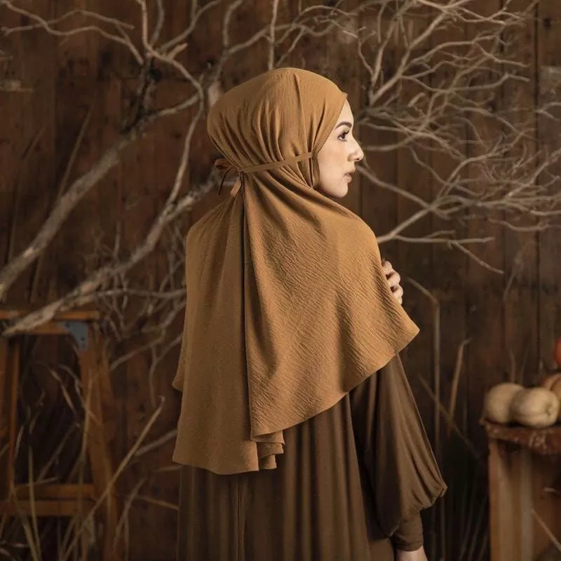 Jilbab Instan Bergo Maryam Crinkle Airflow Premium Hijab Crinkle