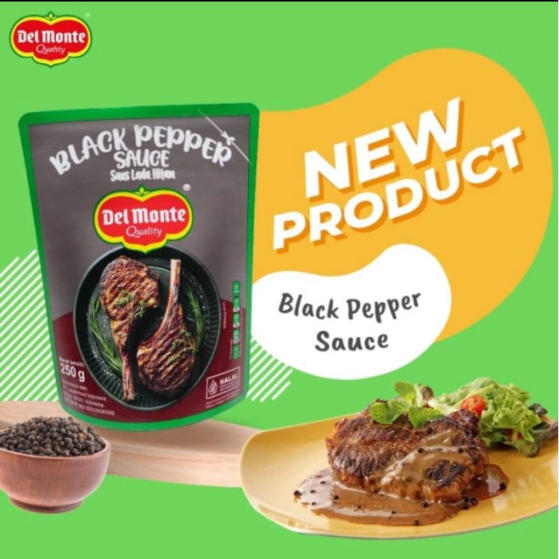 

Delmonte Saus Lada Hitam 250gr / Blackpepper Sauce