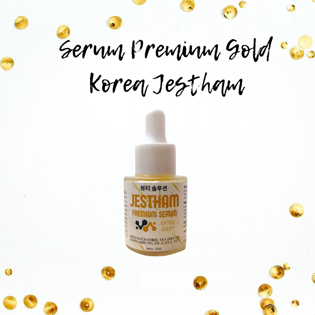 (Ready Stok) PAKET WAJAH KOREA JESTHAM ( CREAM KOREA JESTHAM + SERUM GOLD PREMIUM JESTHAM )