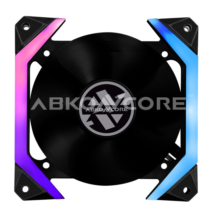 ABKONCORE SPIDER SPECTRUM RGB FAN 3 in 1 REMOTE + HUB + 3 FAN 12CM