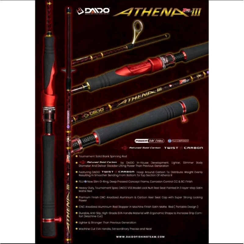 JORAN DAIDO ATHENA III UKURAN 150CM | 165CM | 180CM FULL CARBON FULL FUJI