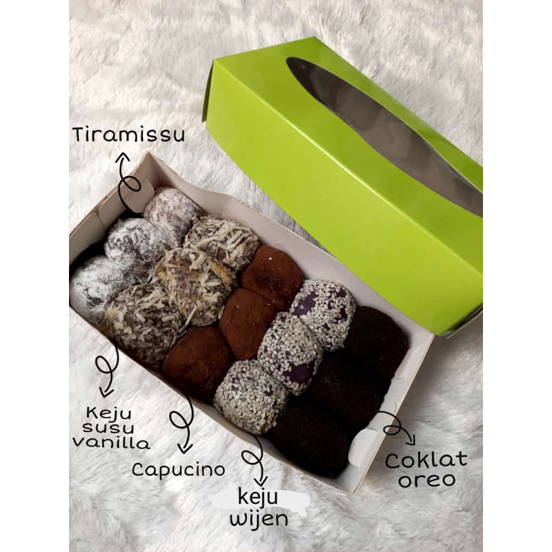 

Mochi brownies / Mochi blackforest / Mochi kopi