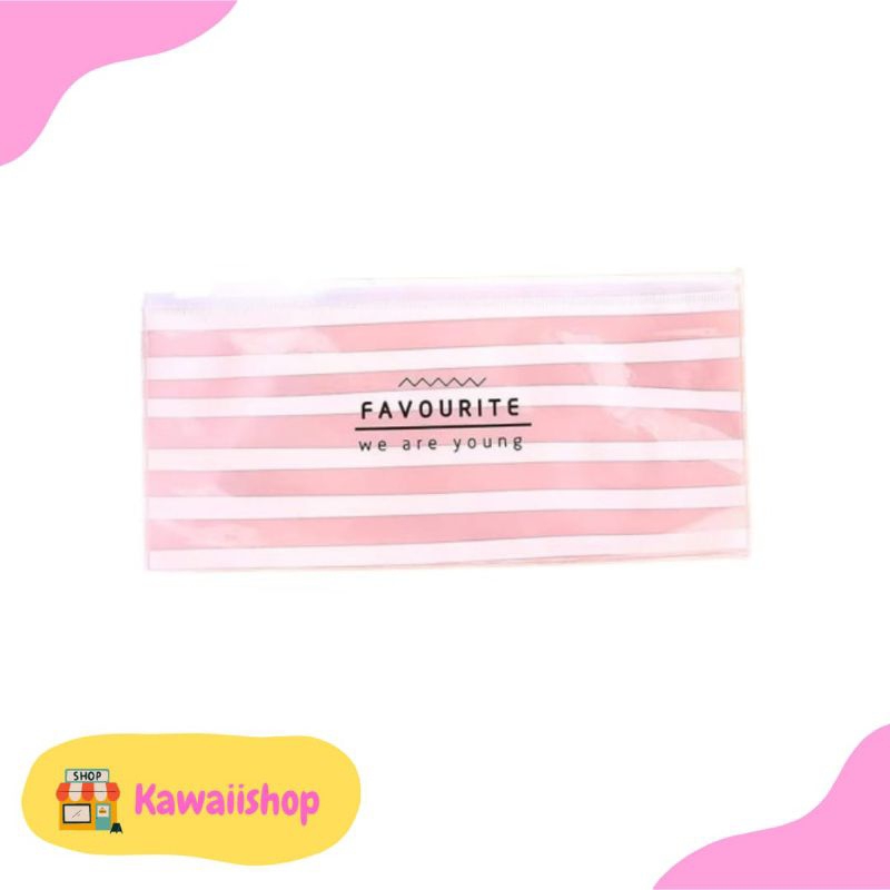 

Tempat Pensil Transparant Ziplock | Tempat Kosmetik Zip | Tempat Pensil Zipper