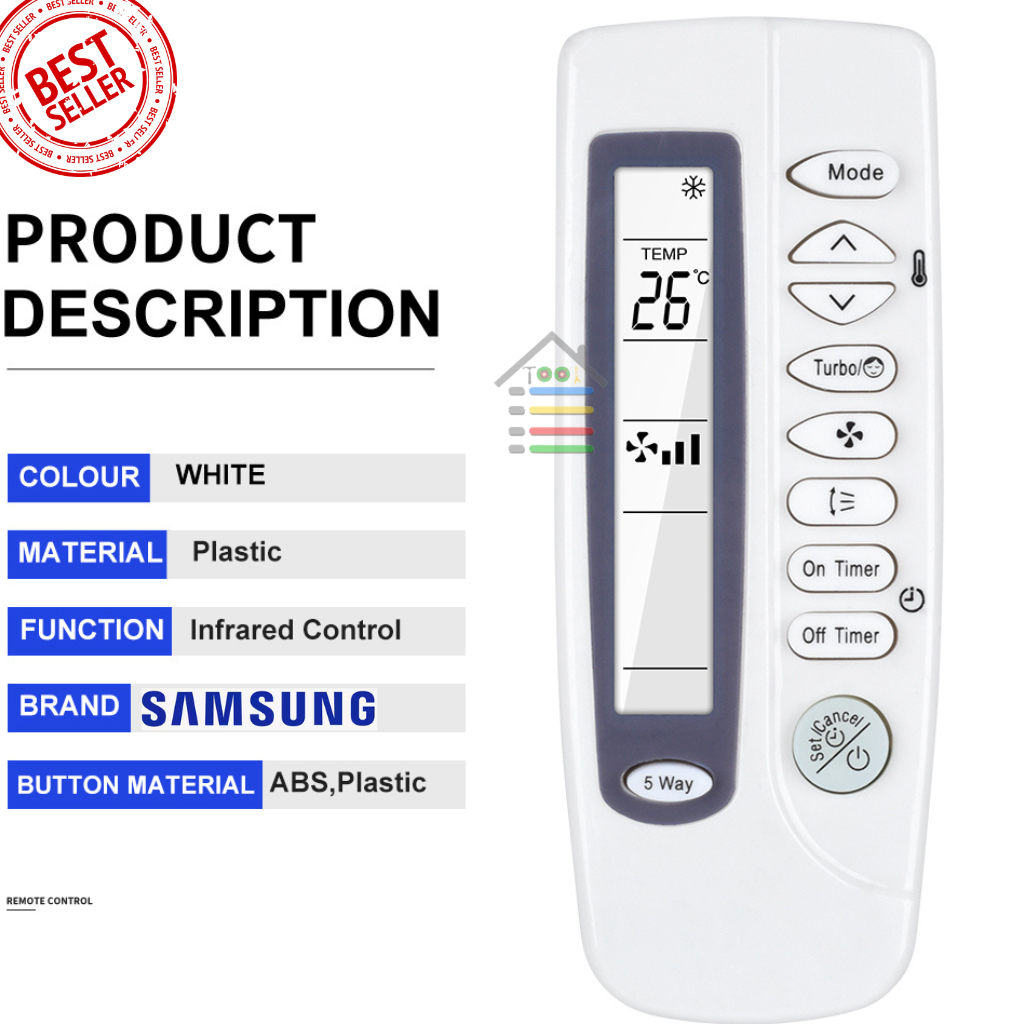 REMOTE AC SAMSUNG TANPA DUS SPLIT INVERTER LOW WATT