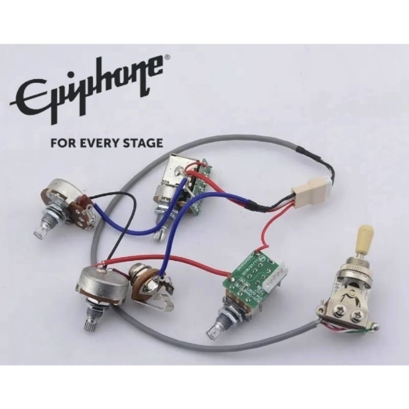 wiring gitar set potensio jack Switch original epiphone style les paul