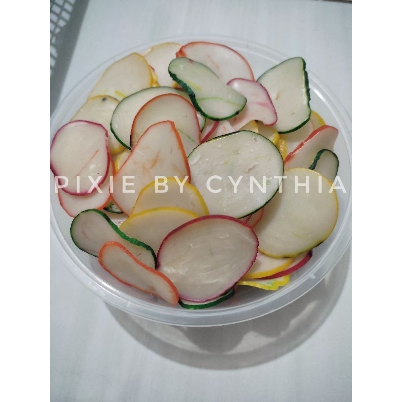 

KERUPUK BAWANG LIS RAINBOW BESAR 495 GRAM
