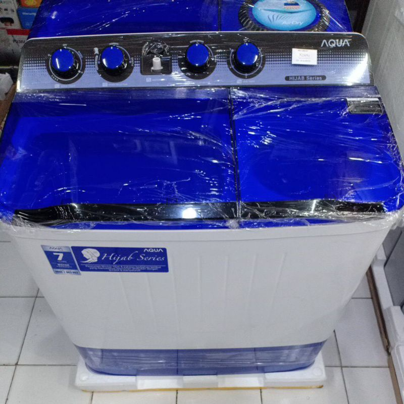 Mesin Cuci Aqua 2 Tabung 10KG QW-1050XT