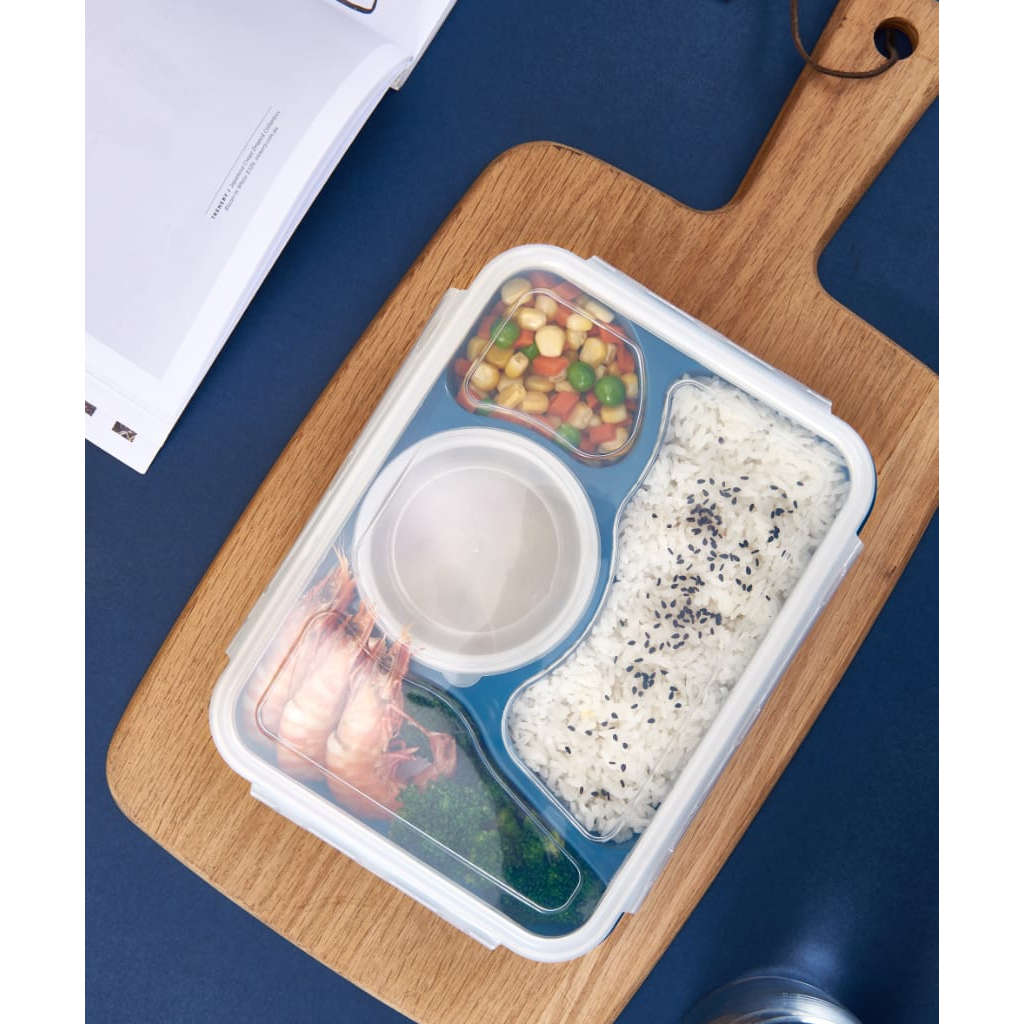 LUNCH BOX KOTAK MAKAN 4 SEKAT  BENTO TERBARU KOTAK MAKAN /SEKAT SUP KODE 5731