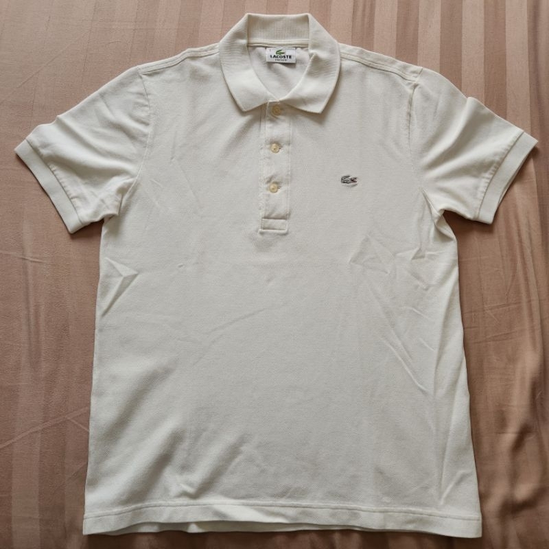 Polo Shirt Lacoste White / Putih