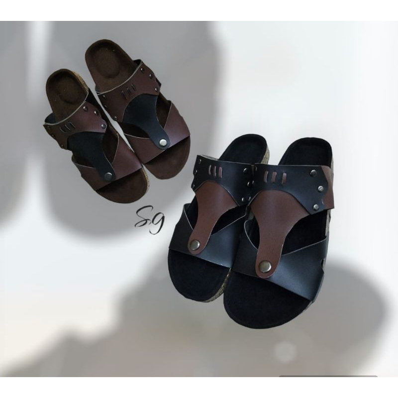 sandal slop puyuh kekinian model birken ban dua//Sandal New Arrival SG