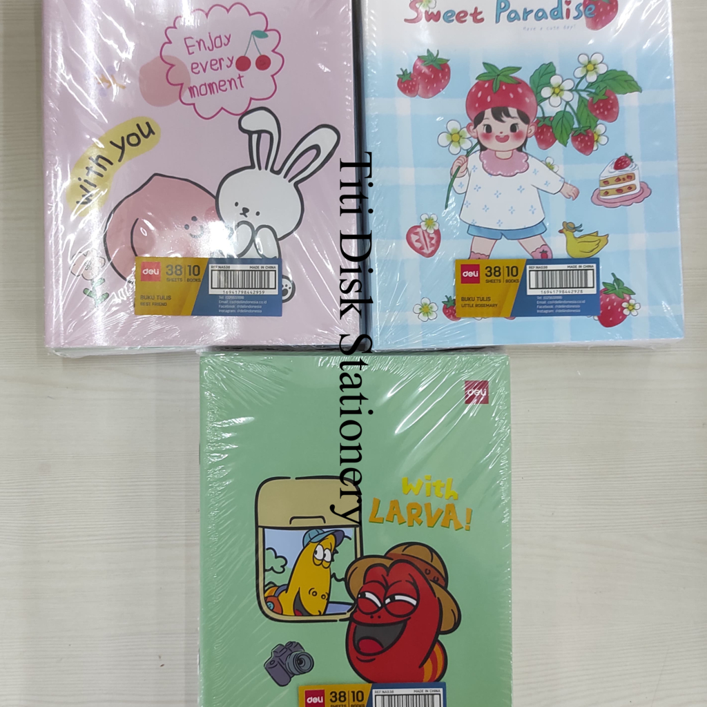 

Buku Tulis Deli isi 38 lembar 1 pack buku isi 10pcs buku tulis sekolah