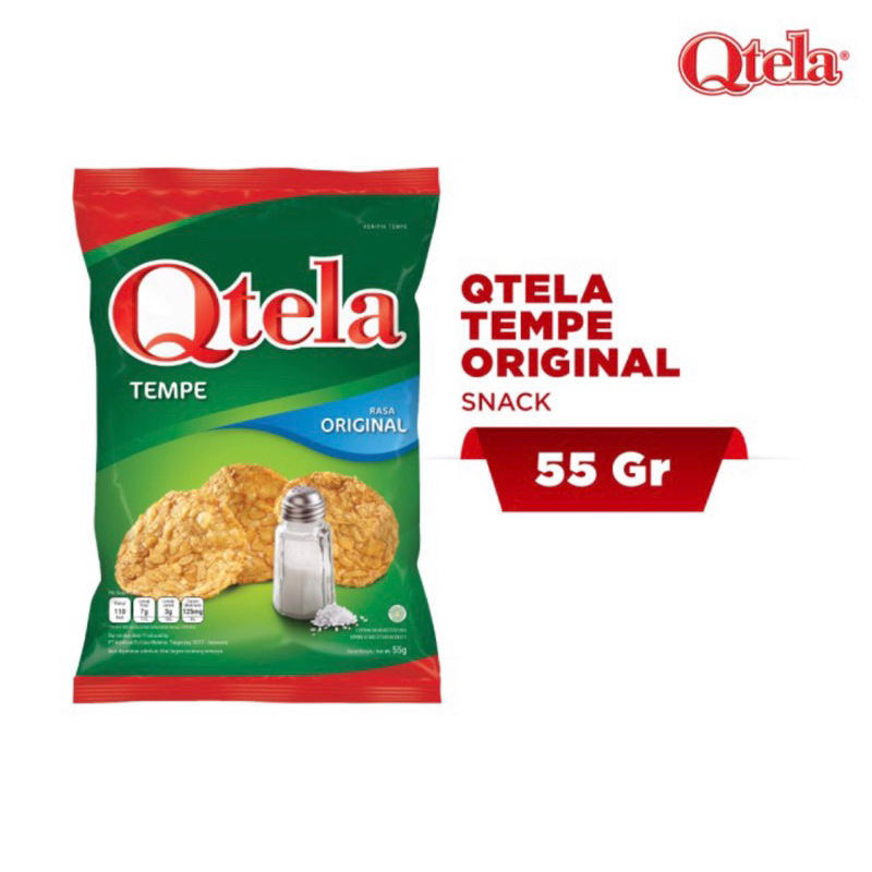 

1 pcs Snack Qtela Tempe Original 55 gr 1 Biji