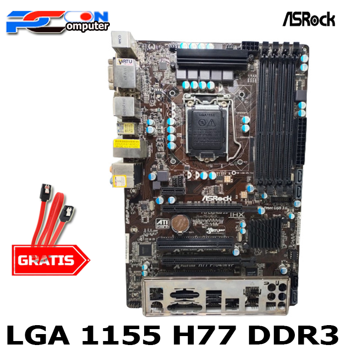 MOBO Intel soket LGA 1155-ZH77 G43 MSI ATX Onboard H77