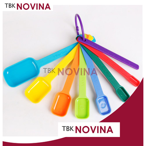 SENDOK TAKAR Set 6 in1 Warna - Measuring Spoon Cup Sendok Ukur Bumbu Tepung Air Gula Kopi